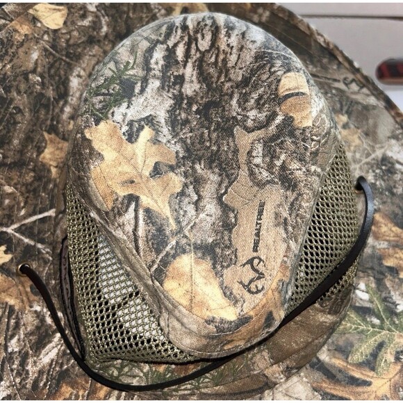Realtree Edge Brim Hat Wire Edged Drawstring Camouflage Boonie Hunting Cap S/M - Picture 3 of 5